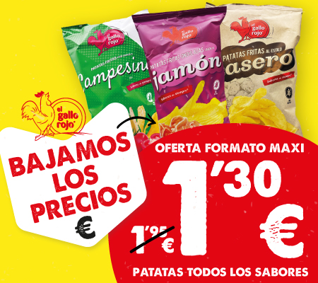 BAJAMOS LOS PRECIOS EL GALLO ROJO