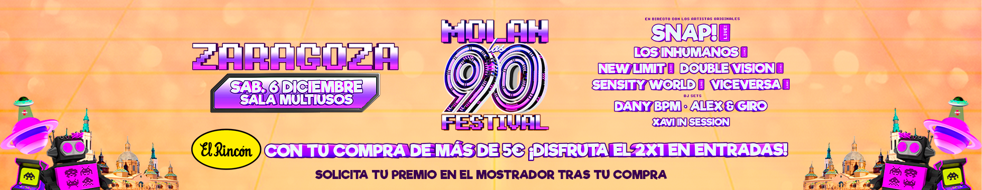 MOLAN LOS 90 - ZARAGOZA - EL RINCON - Banner WEB 1956x380