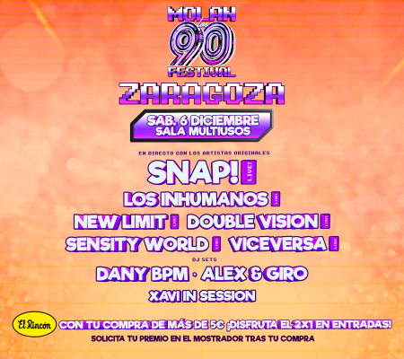 MOLAN LOS 90 - ZARAGOZA - EL RINCON - Banner Móvil 450x400