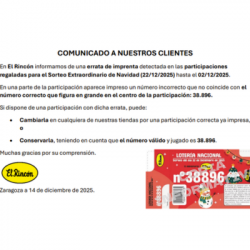 Comunicado Lotería